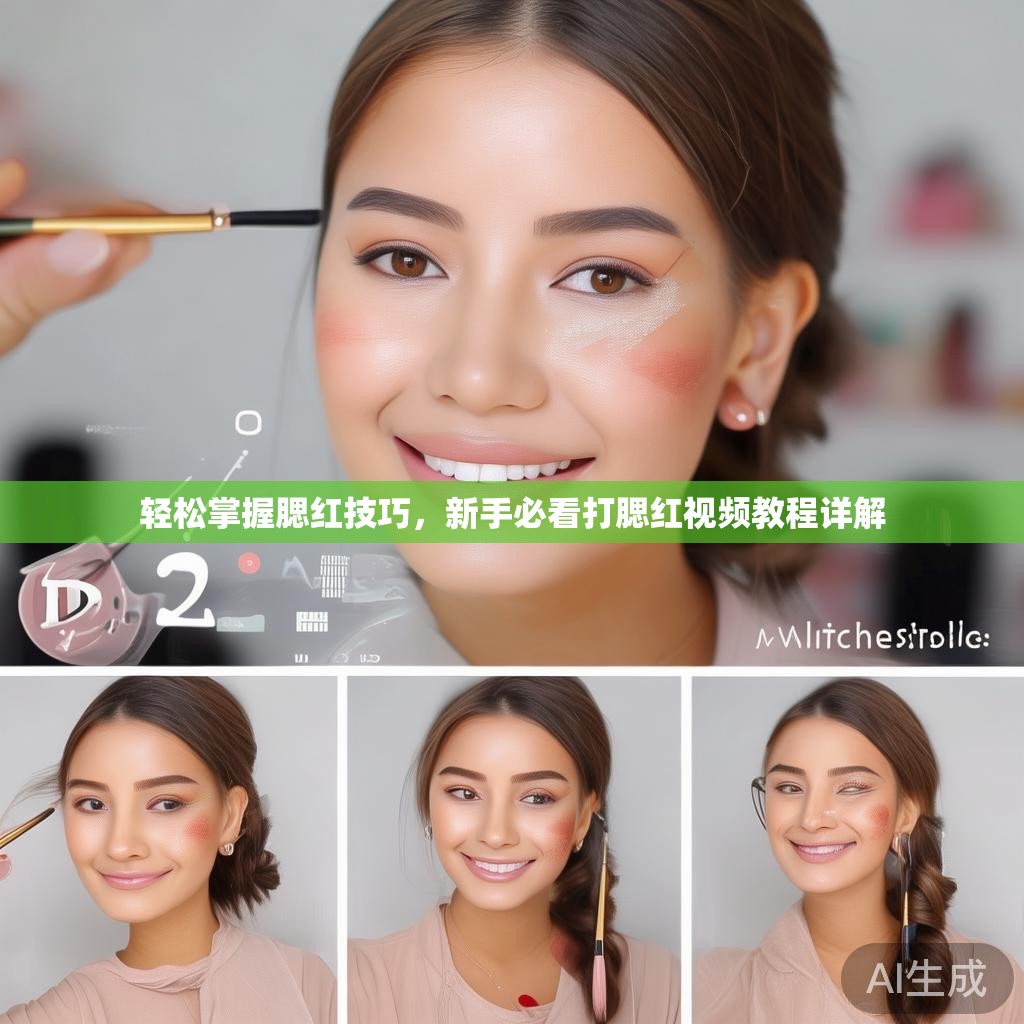 轻松掌握腮红技巧,新手必看打腮红视频教程详解 轻松掌握腮红技巧,新手必看打腮红视频教程详解