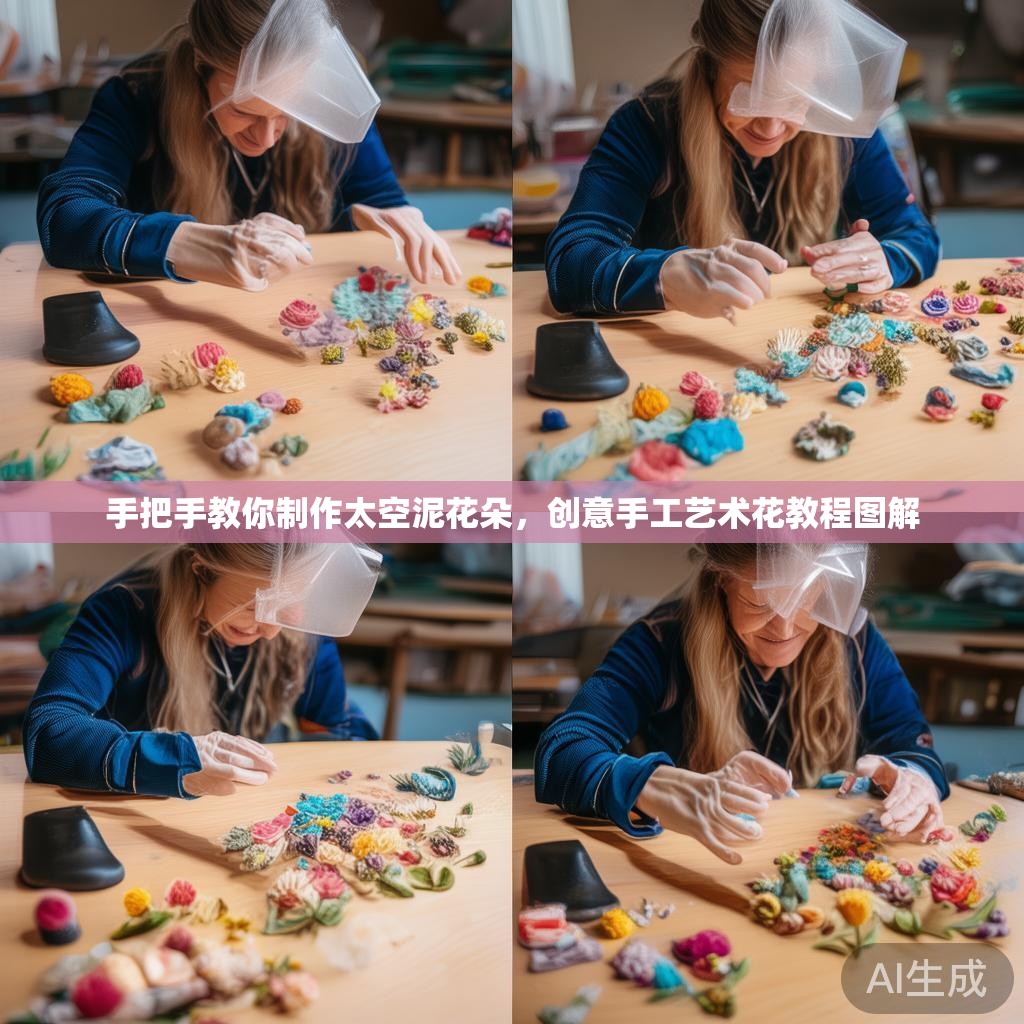 手把手教你制作太空泥花朵，创意手工艺术花教程图解