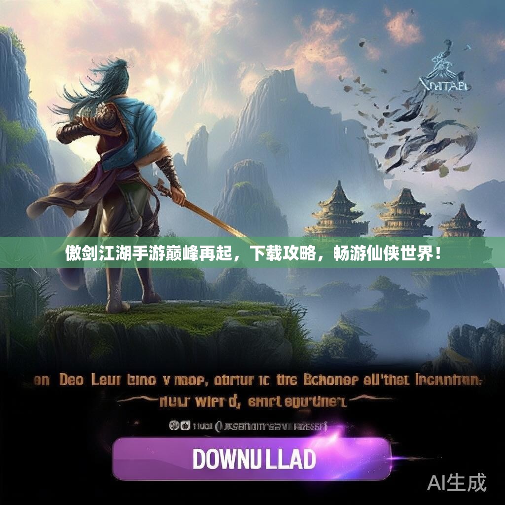 傲剑江湖手游巅峰再起，下载攻略，畅游仙侠世界！