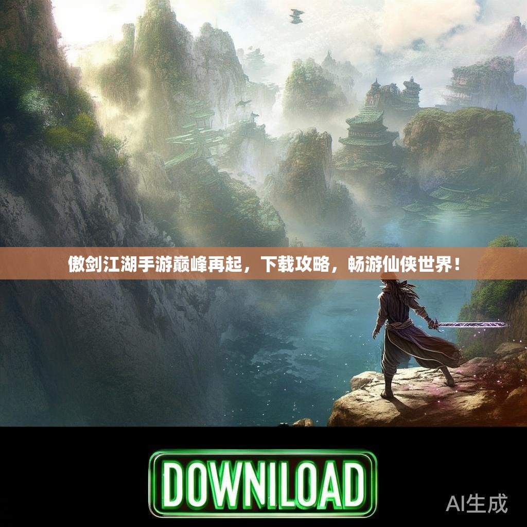 傲剑江湖手游巅峰再起，下载攻略，畅游仙侠世界！