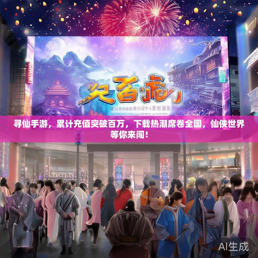 寻仙手游，累计充值突破百万，下载热潮席卷全国，仙侠世界等你来闯！