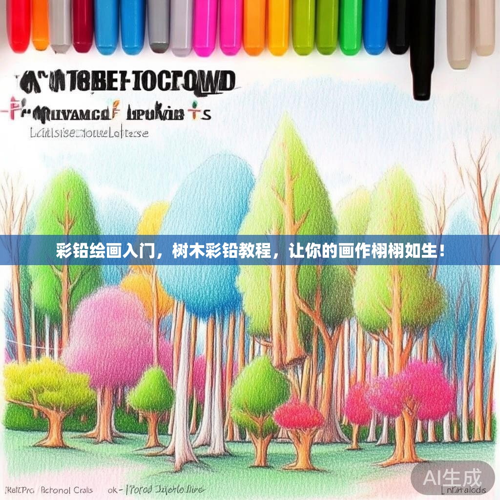 彩铅绘画入门，树木彩铅教程，让你的画作栩栩如生！